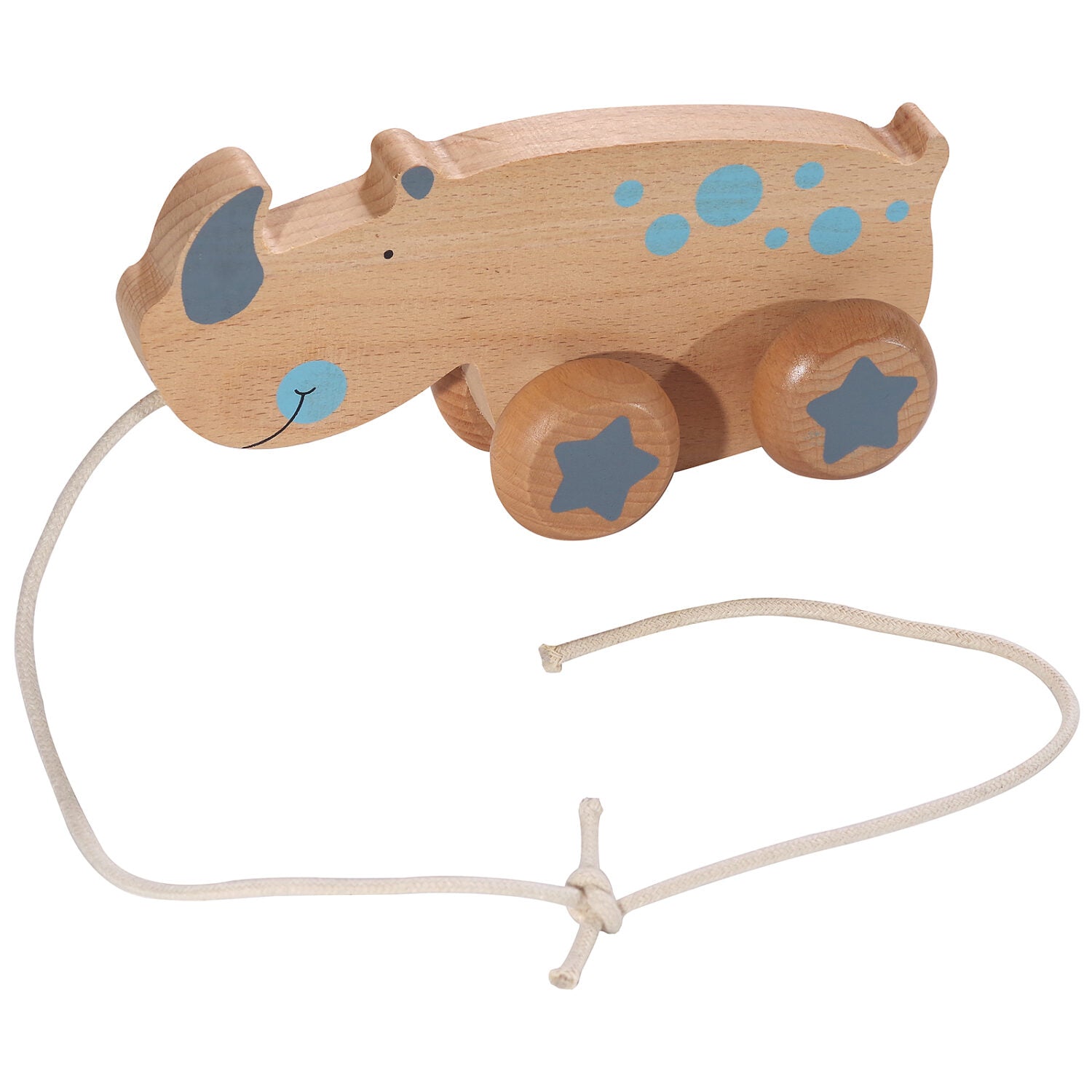 Kindsgut Holz-Ziehtier "Nashorn"