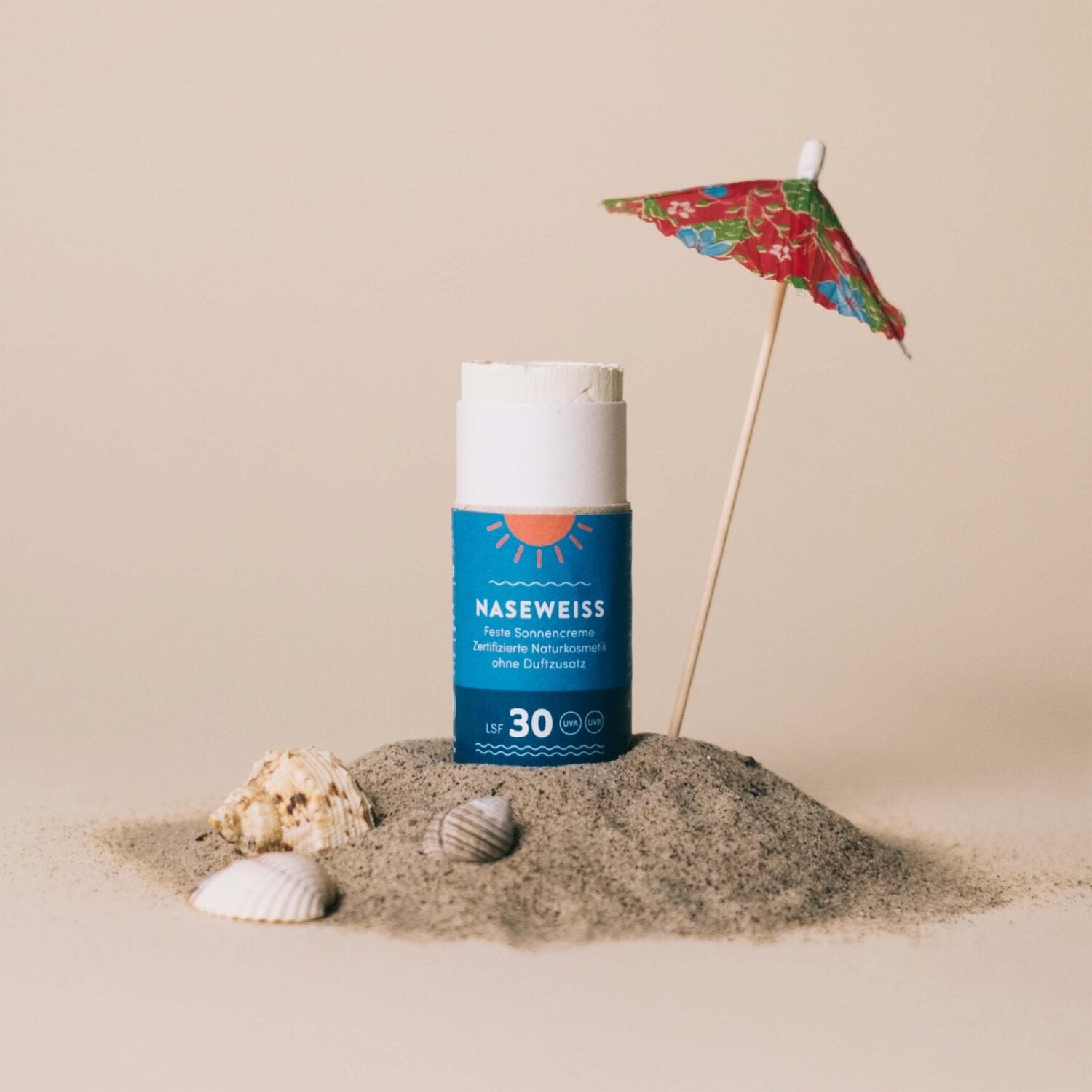 4peoplewhocare Feste Sonnencreme "Naseweiss" 40 g