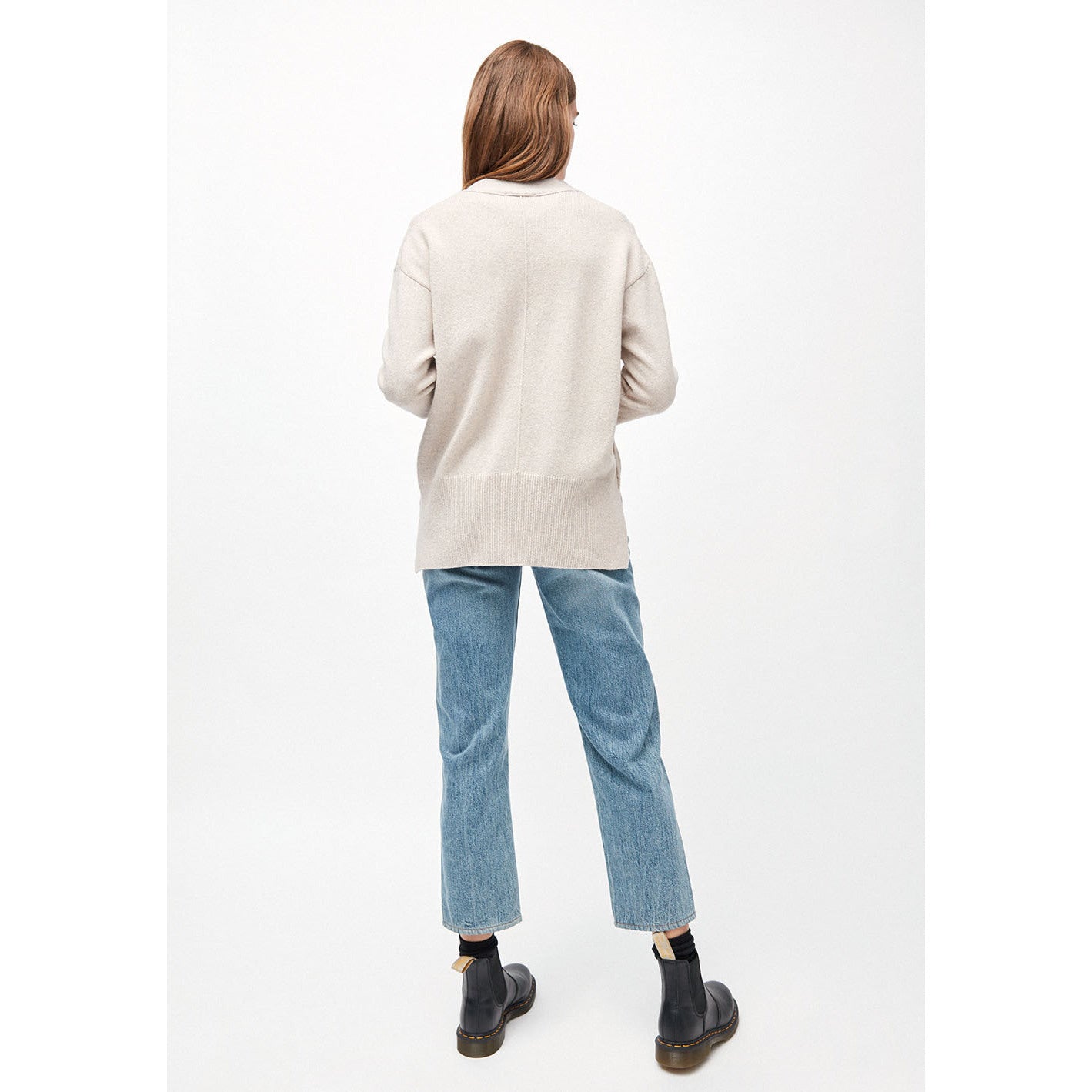 ARMEDANGELS Strickjacke OLENKAA ecru melange (3)