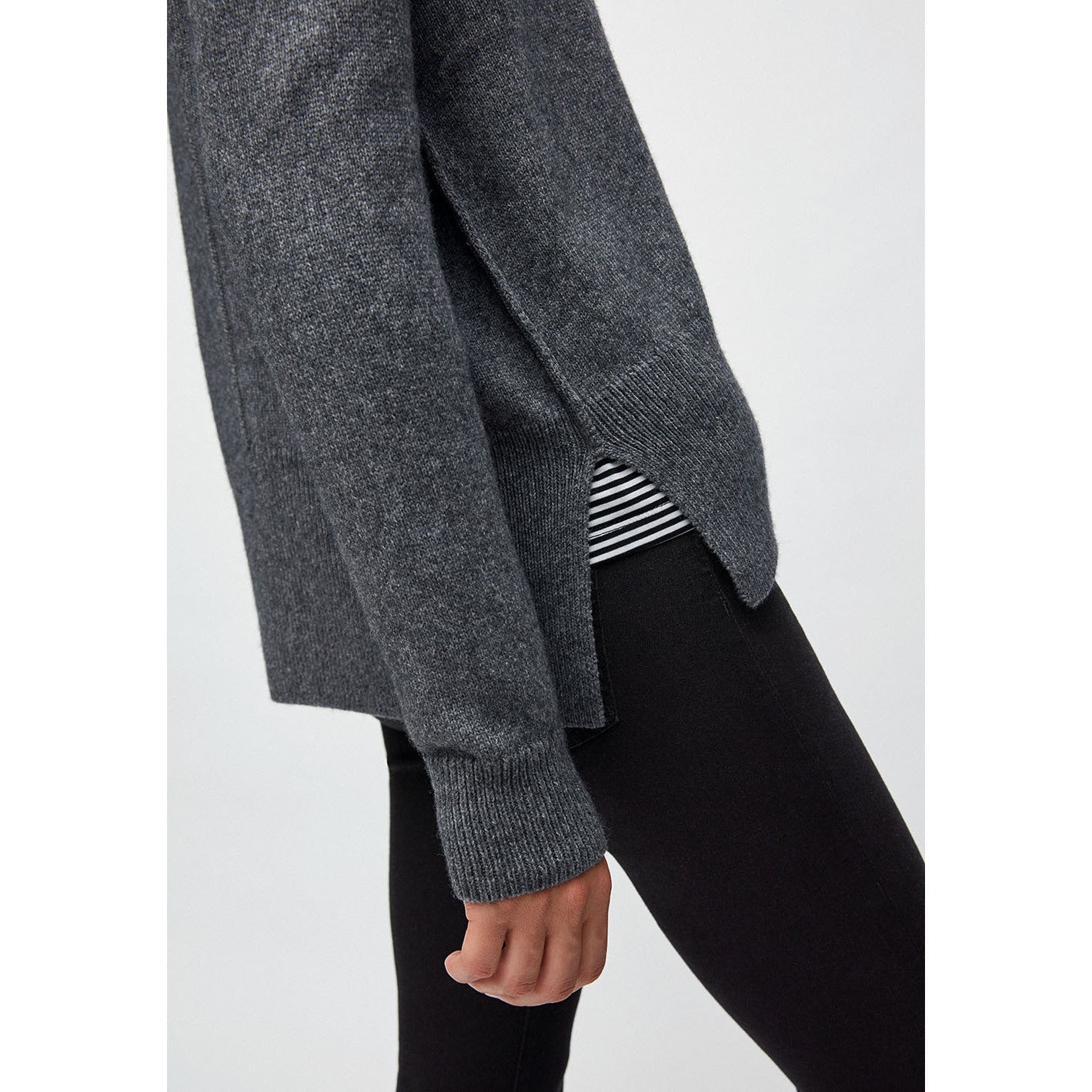 ARMEDANGELS Strickjacke "OLENKAA" mid grey melange