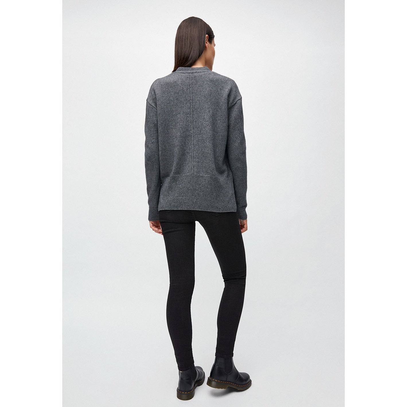 ARMEDANGELS Strickjacke "OLENKAA" mid grey melange