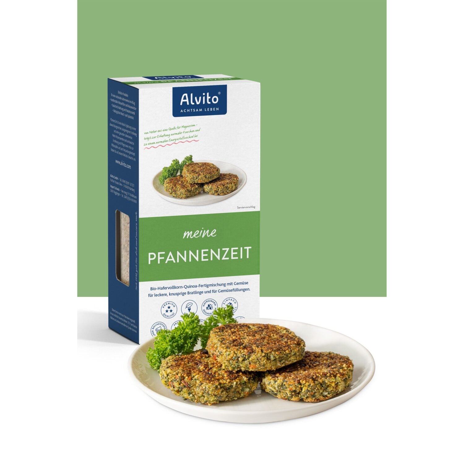 Alvito PfannenZeit Bio-Fertigmischung für Bratlinge Mood