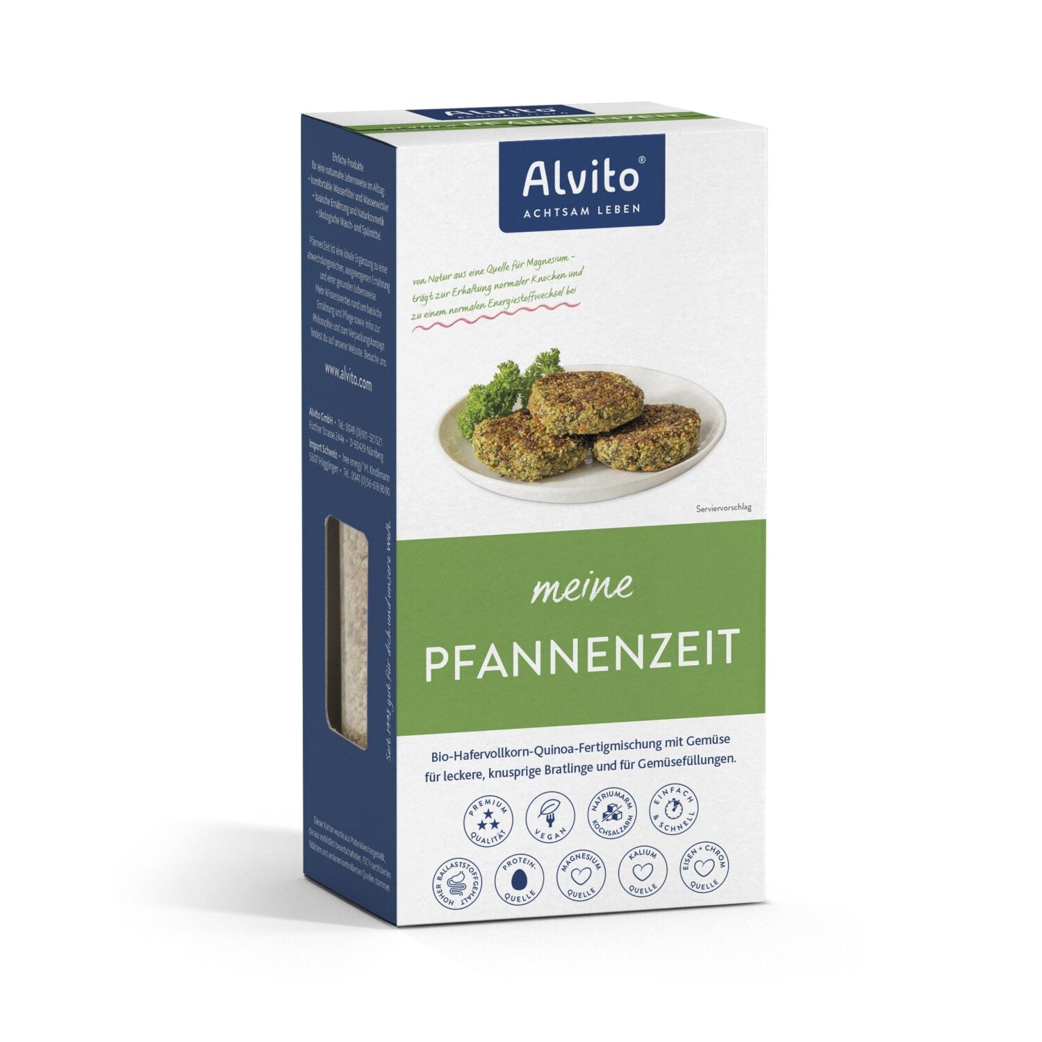 Alvito PfannenZeit Bio-Fertigmischung für Bratlinge