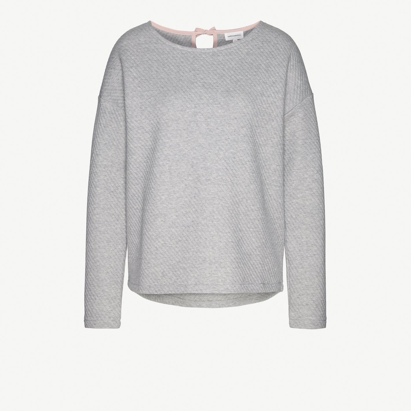 ARMEDANGELS MAGDALENAA BOW Sweatshirt - grey melange