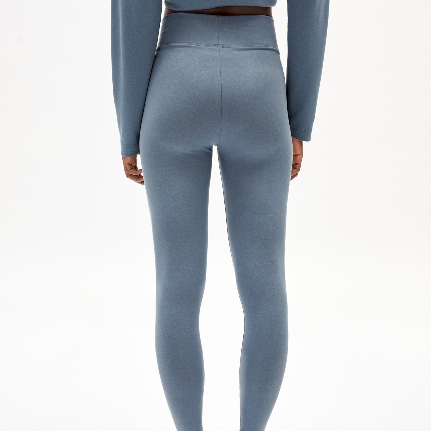 ARMEDANGELS Damen Leggings "FARIBAA LOGO" - grey indigo