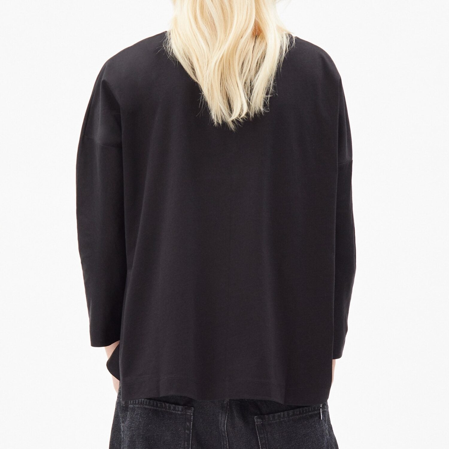 ARMEDANGELS Damen Langarmshirt "JULIKAA MERCERIZED" - black