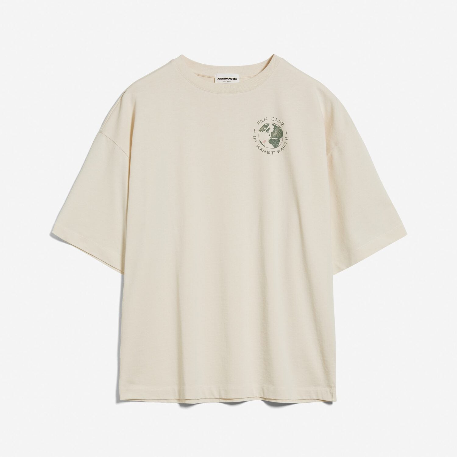 ARMEDANGELS Damen Oversize T-Shirt "LAURAA FAN CLUB" - undyed