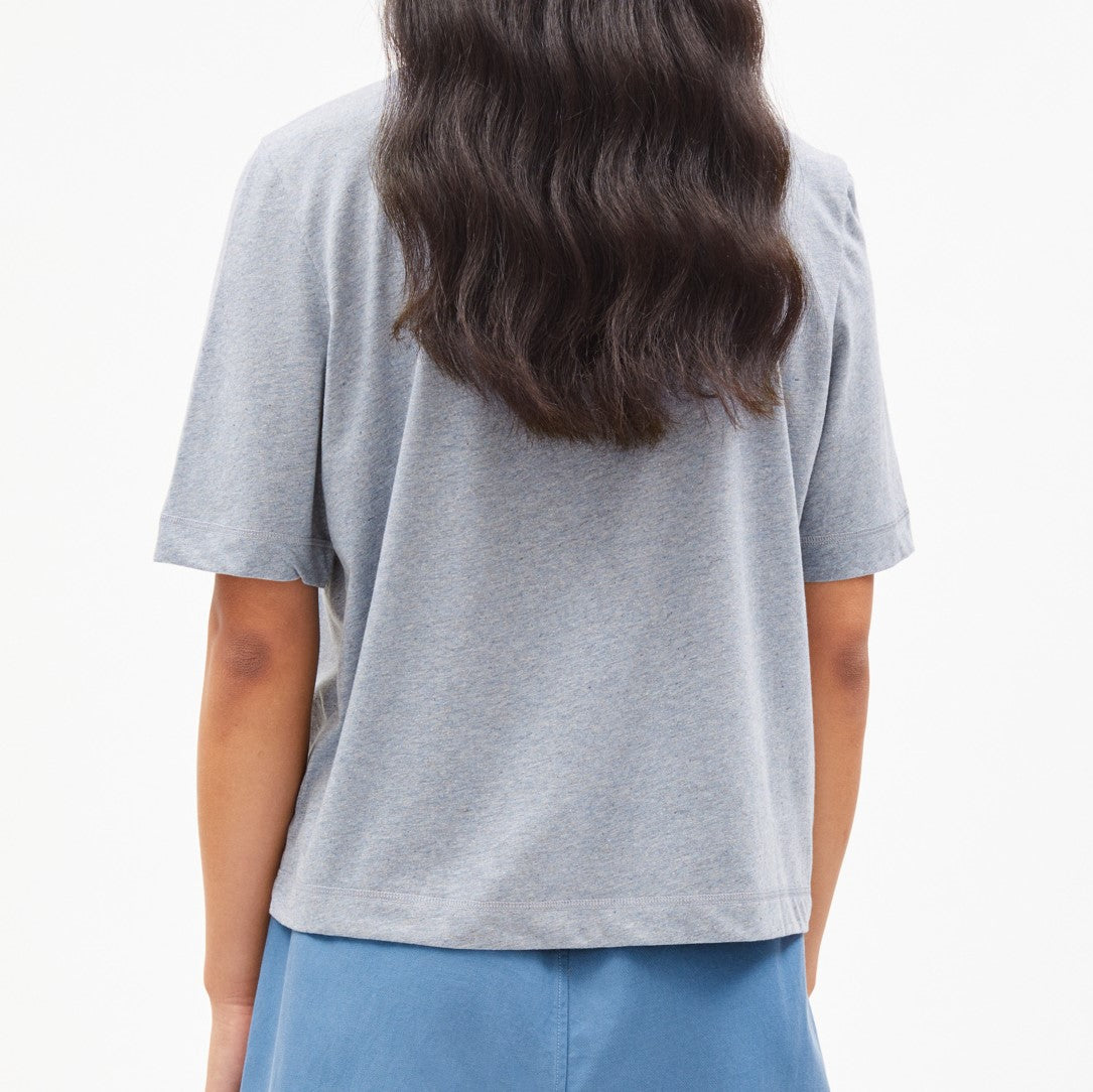 ARMEDANGELS Damen T-Shirt "LAYAA RECYCLEDD" - faded blue