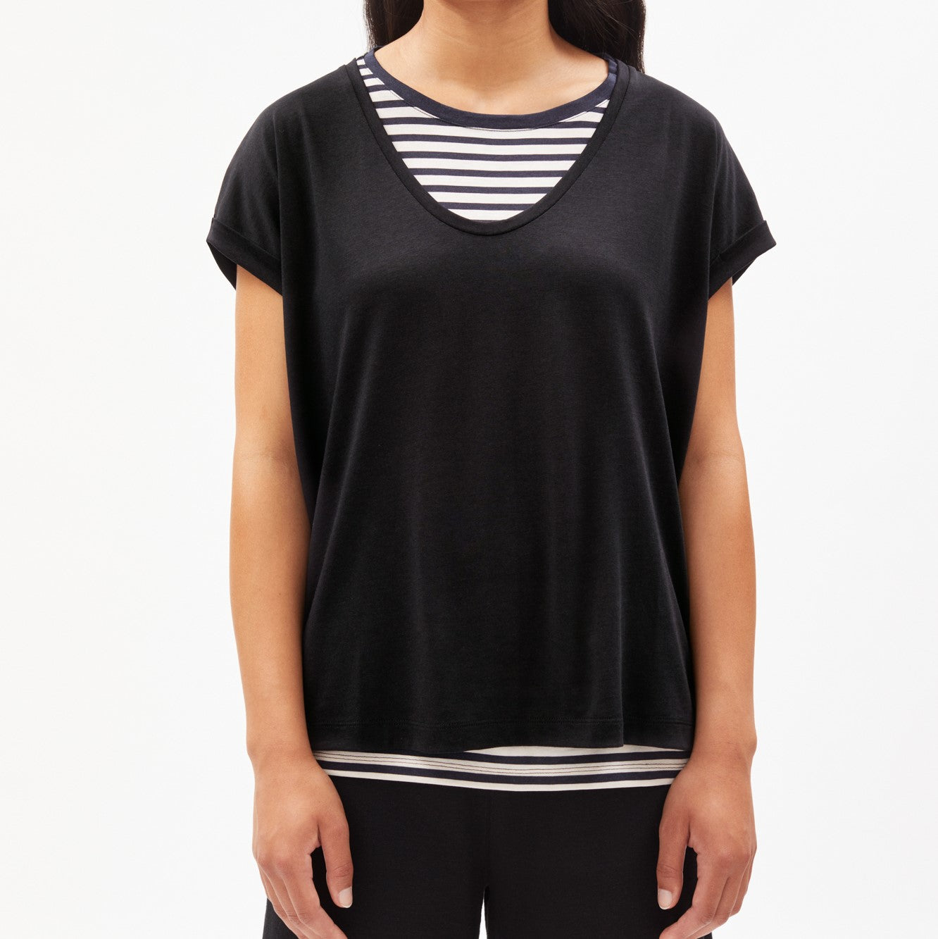 ARMEDANGELS Damen T-Shirt "SINJAA" - black