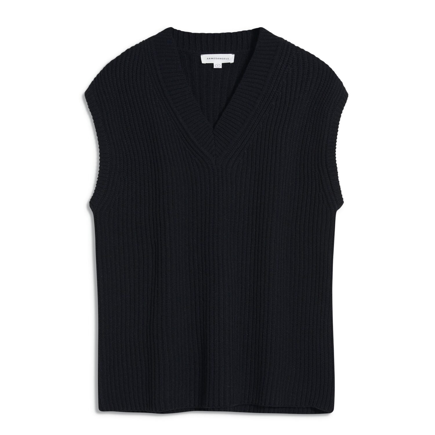 ARMEDANGELS Damen Oversize Pullunder "VIAA RECYCLED WOOL" Black