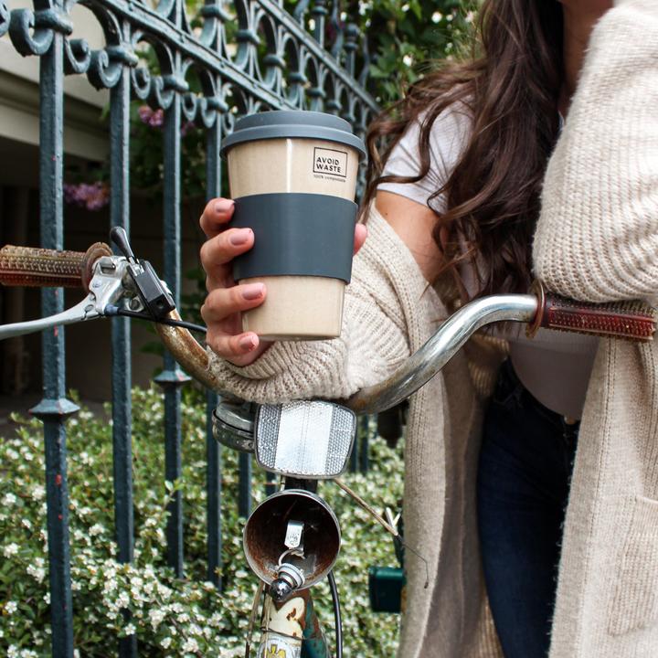 Avoidwaste Kaffeebecher to go aus Reishülsen