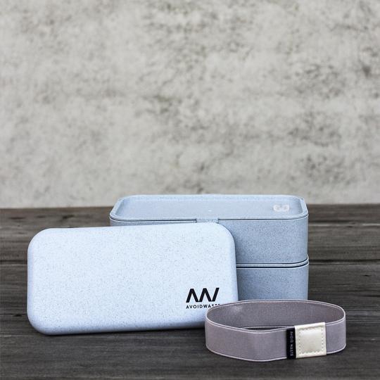 Avoidwaste Lunchbox mit Weizenstroh Blau