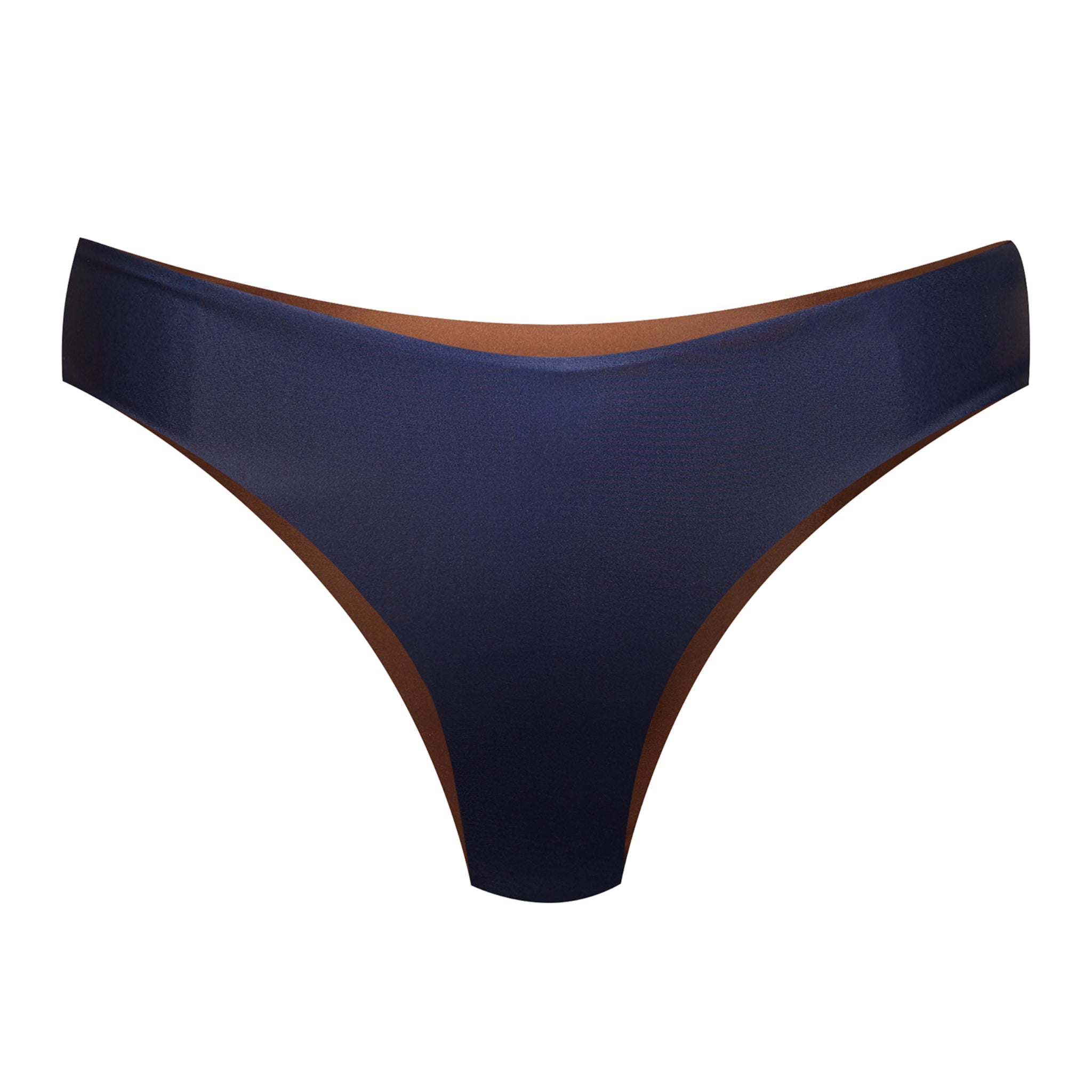 boochen wendbare Bikinihose "Arpoador" Midnight Blue Mocha