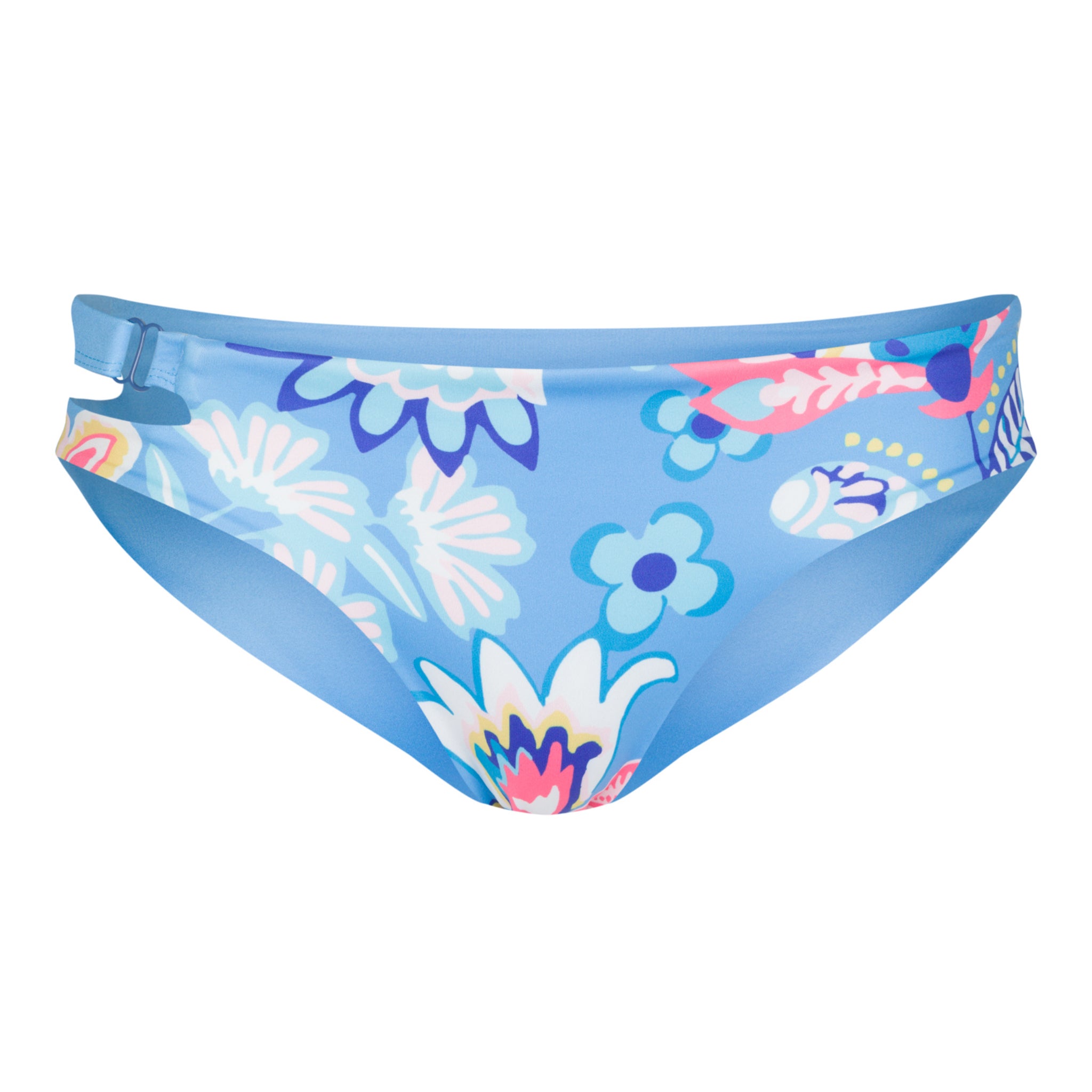boochen wendbare Bikinihose "Caparica" Summer Floral Skyeblue