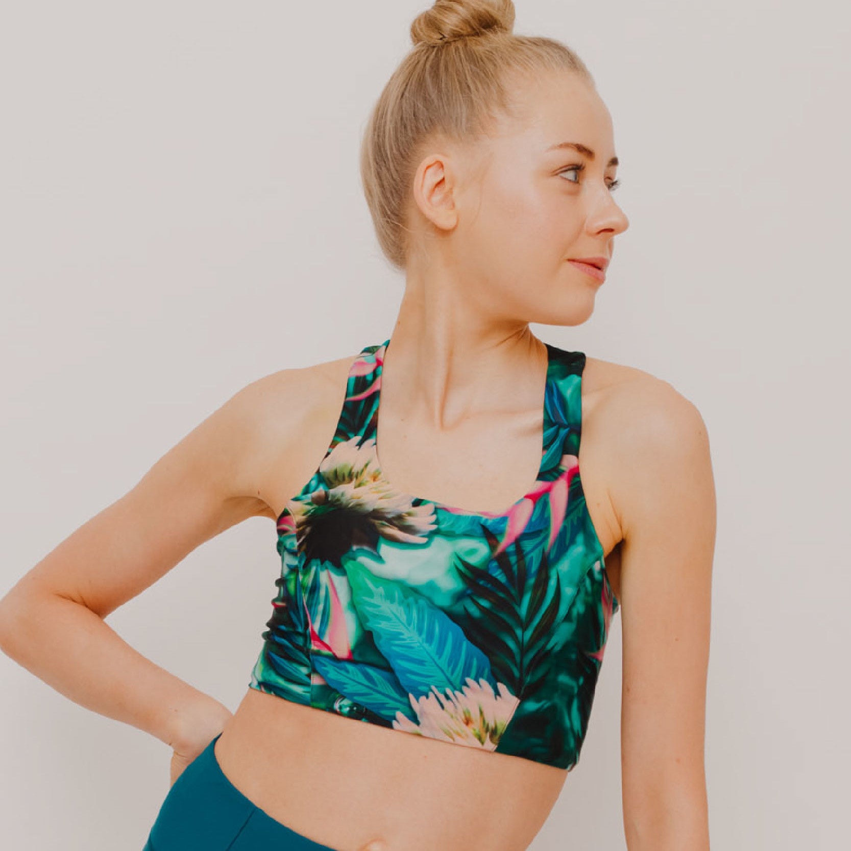 Besonnen Bustier "Pure Balance" Seaflower Print