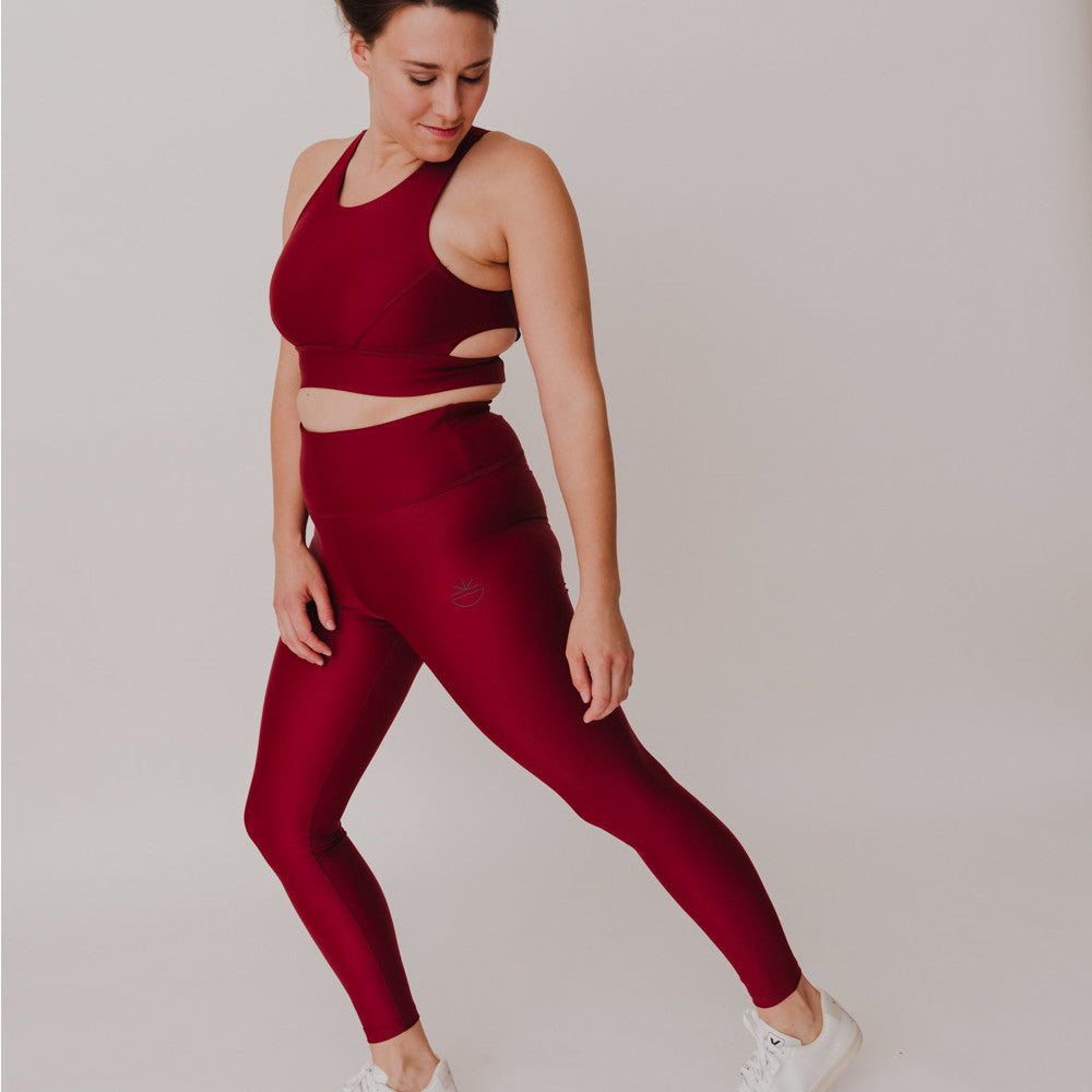 Besonnen Leggings "Walk Free" Garnet
