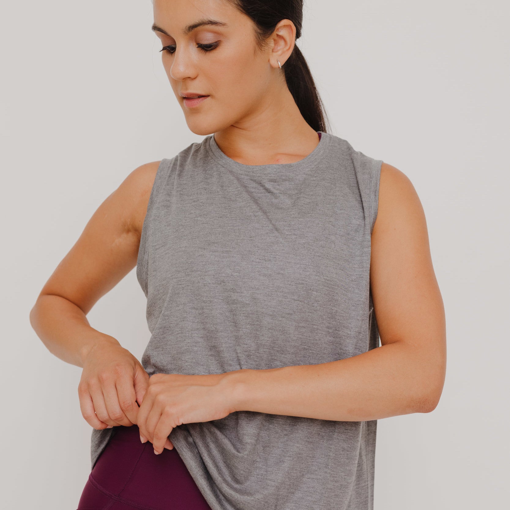 Besonnen Tank Top "Full Bliss" Grey Marl