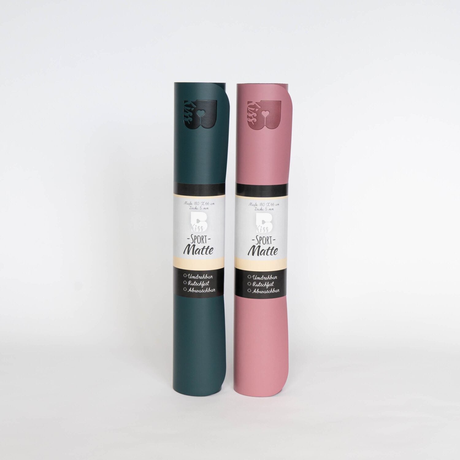 BodyKiss Fitness- und Yogamatte Old Rose Petrolica