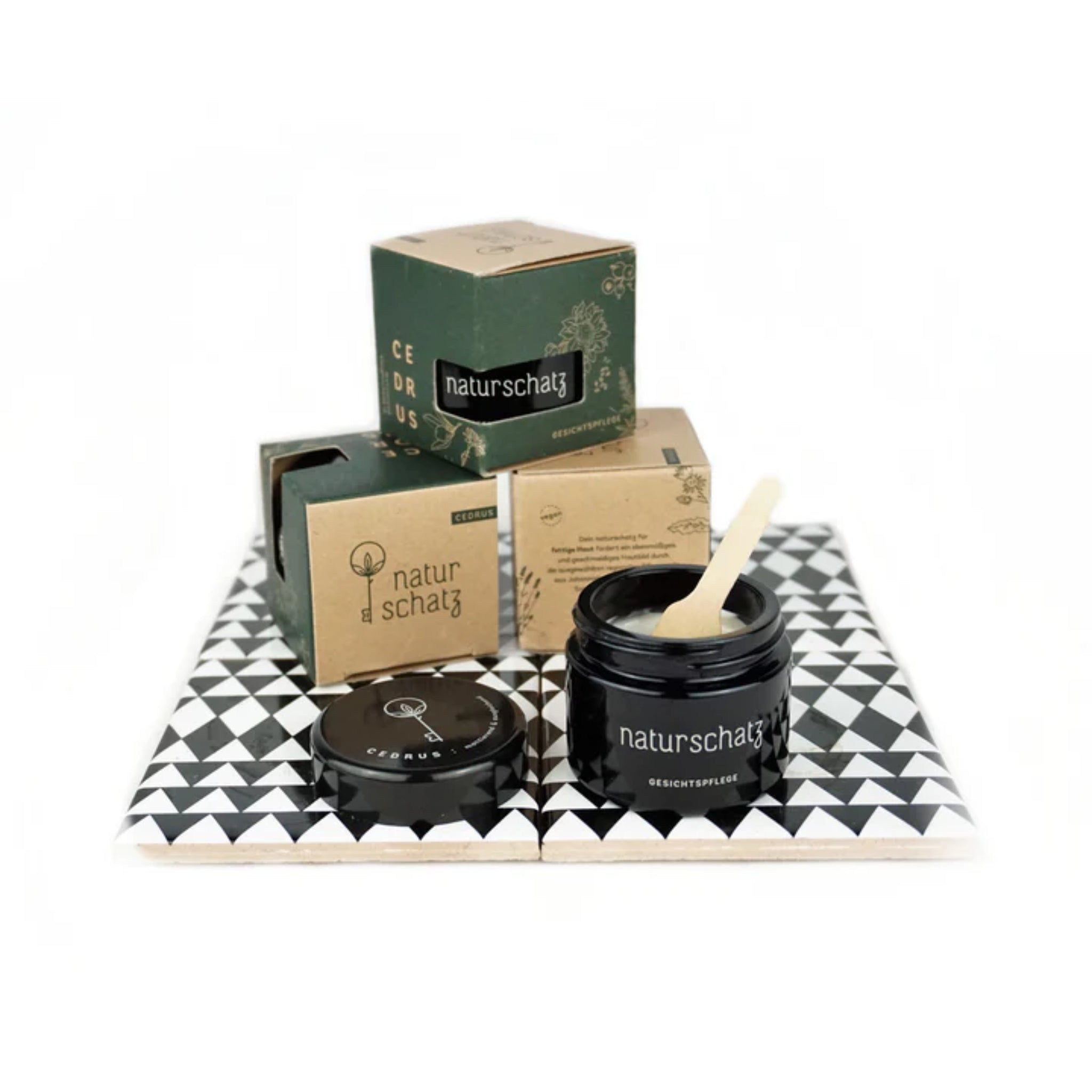 naturschatz Gesichtscreme Bundle "CEDRUS" 50 ml + 3x Sachets je 2 ml