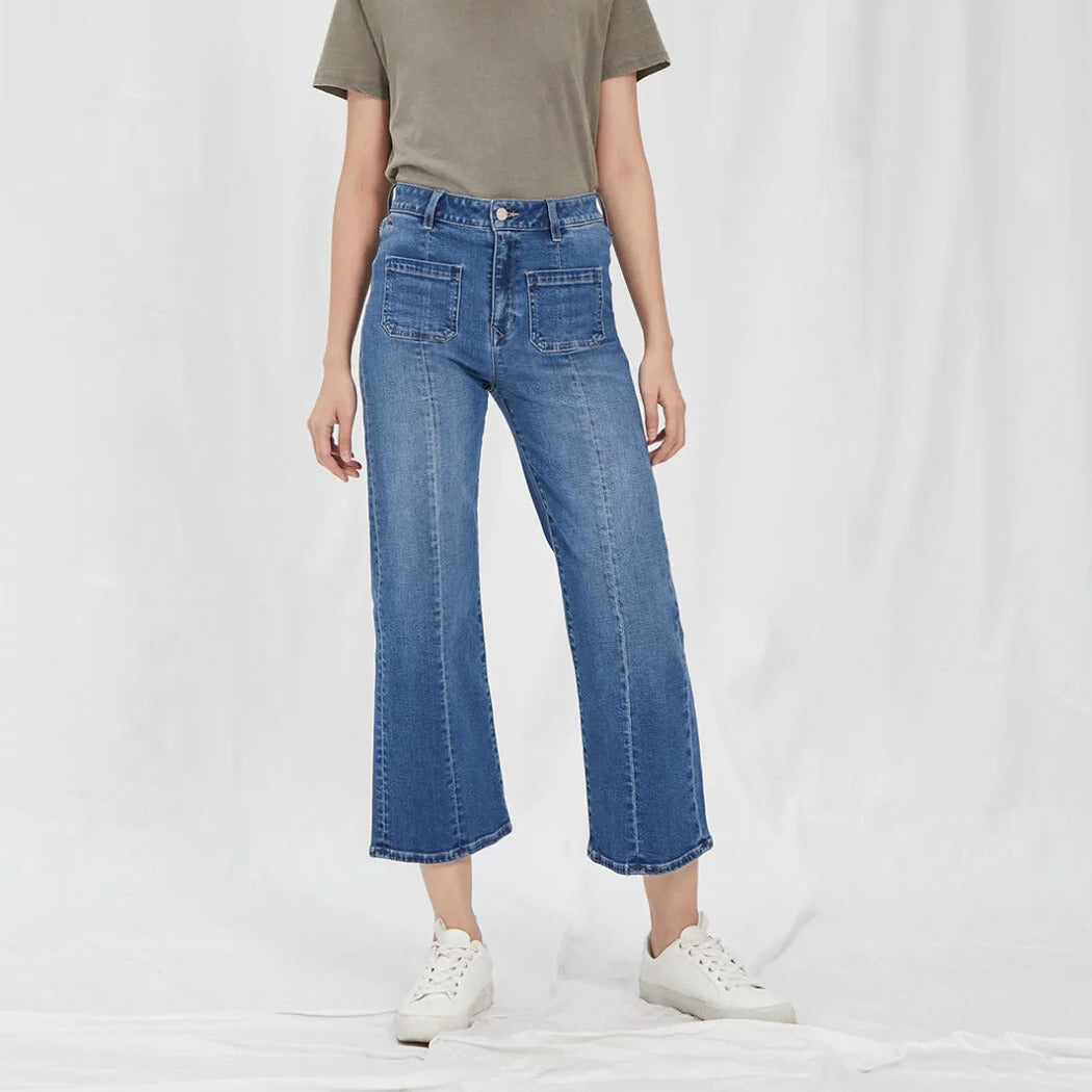 DAWN Denim "Art on broken pieces" DEW Flared