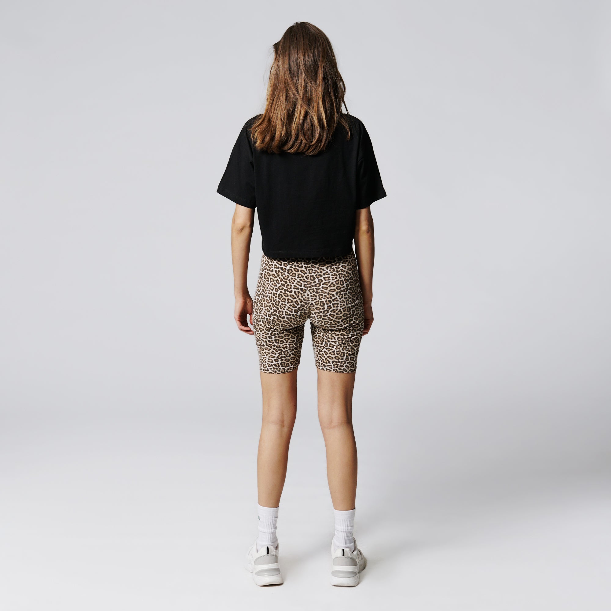 On Vacation Ladies Cropped T-Shirt "Dolce Vita" - Black