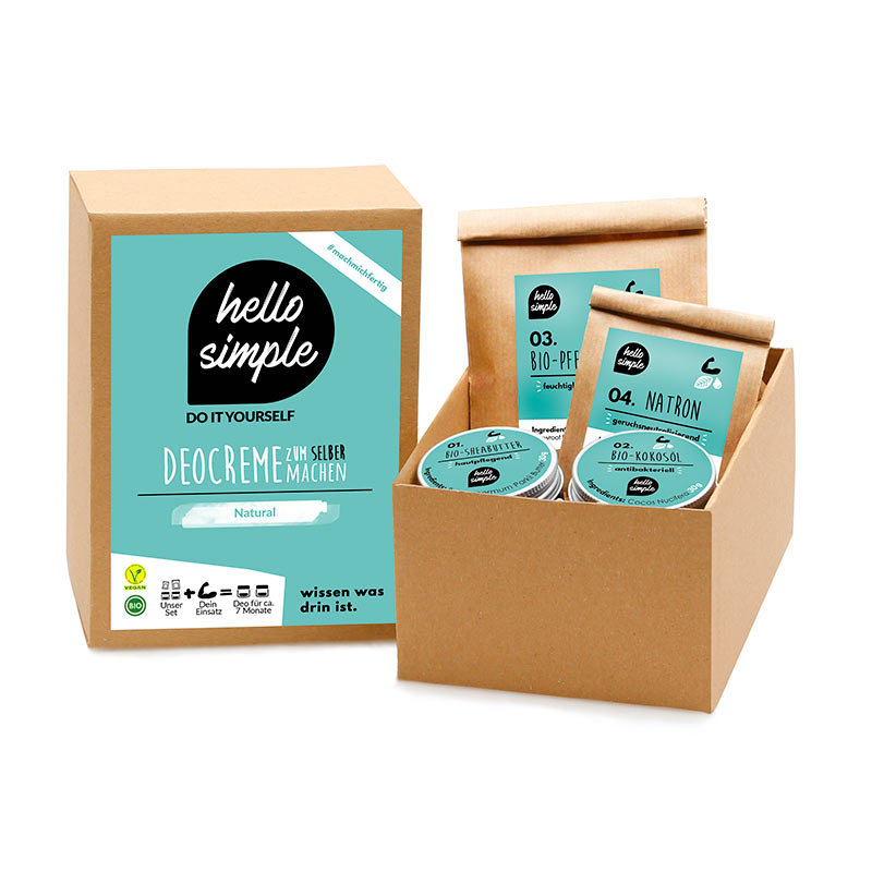 hello simple DIY Set Vegane Deocreme 150 g