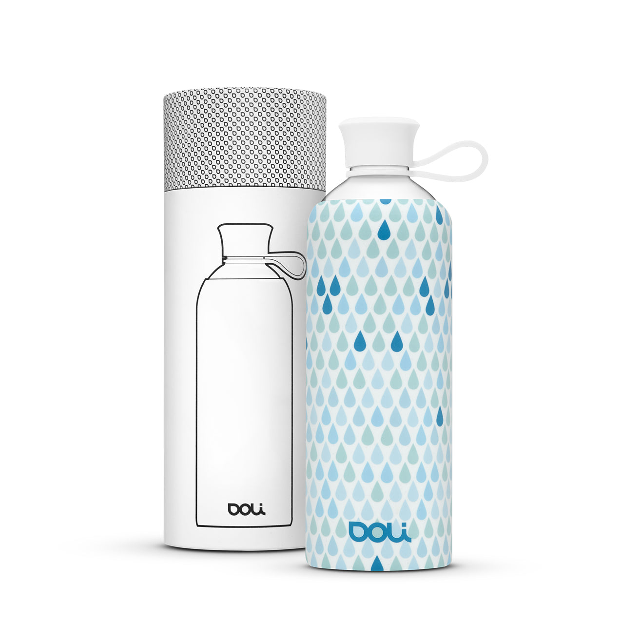 Doli Bottles Trinkflasche aus Glas 0,5L Drops
