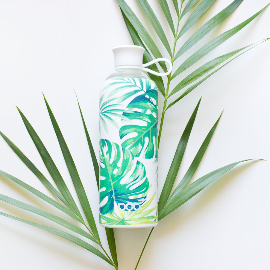 Doli Bottles Trinkflasche aus Glas 0,5L tropica