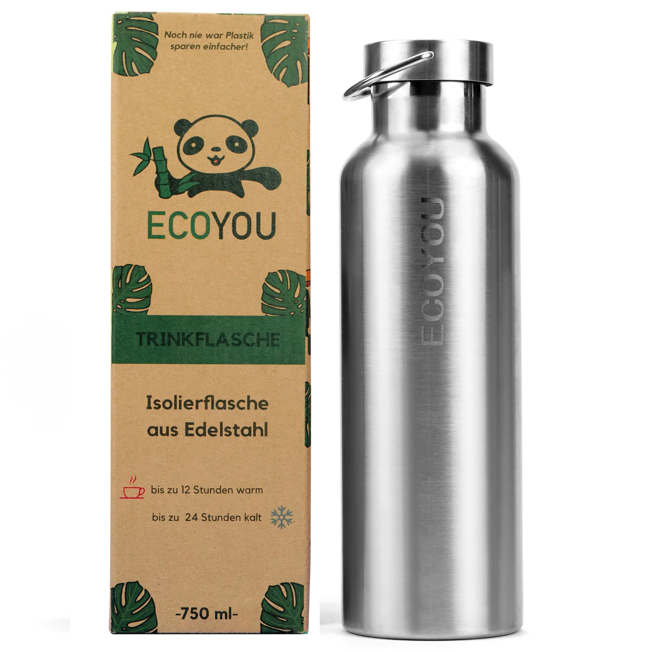 EcoYou Trinkflasche aus Edelstahl 750ml