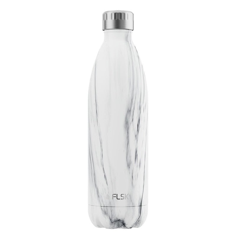 FLSK Thermo Trinkflasche "White Marble" 1000 ml