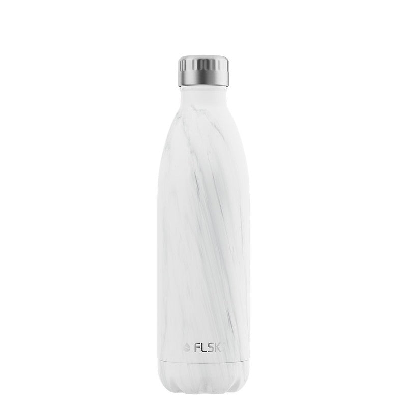FLSK Thermo Trinkflasche "White Marble" 750 ml