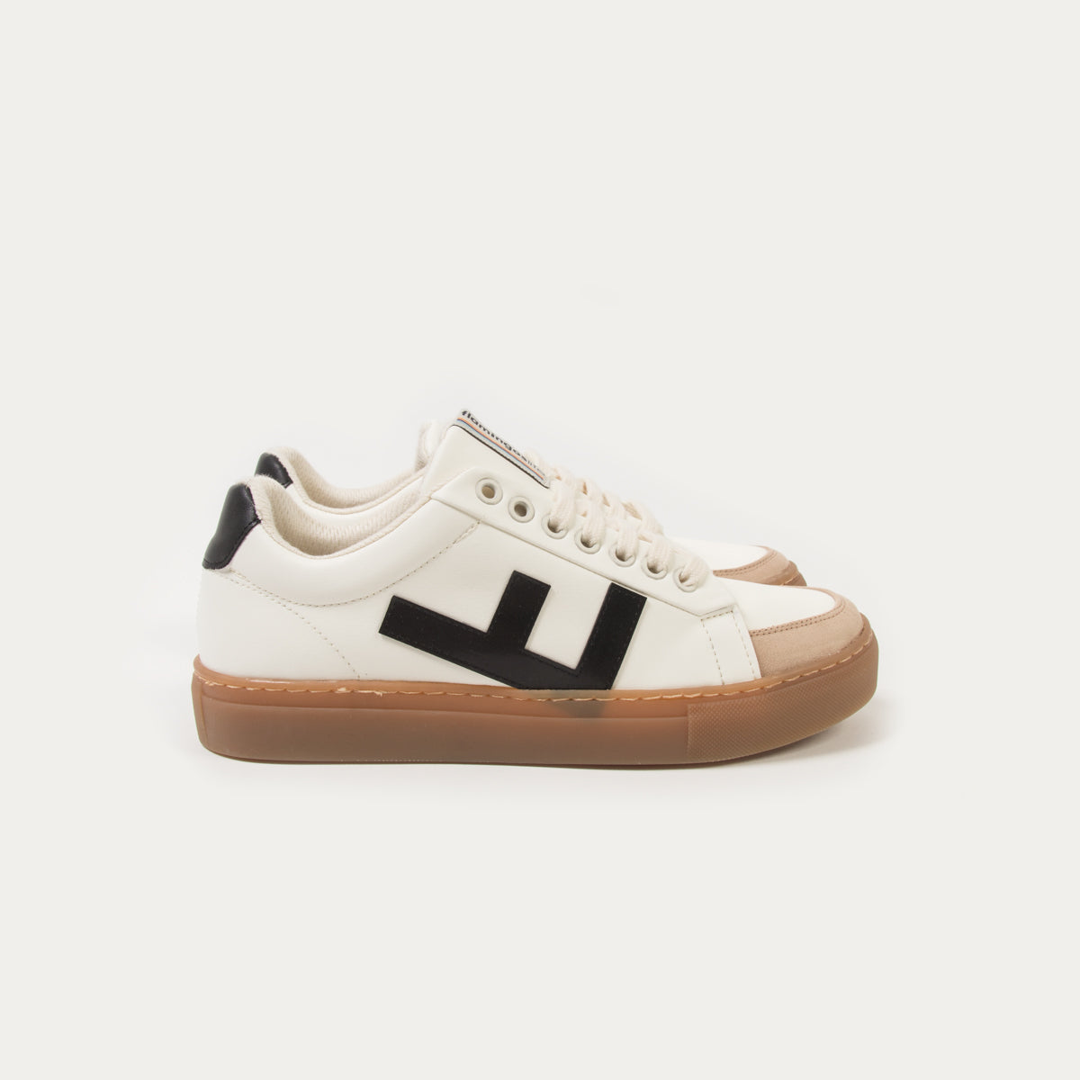 Flamingo's Life Unisex Sneaker "Classic 70's kicks" White-Red-Grey 37