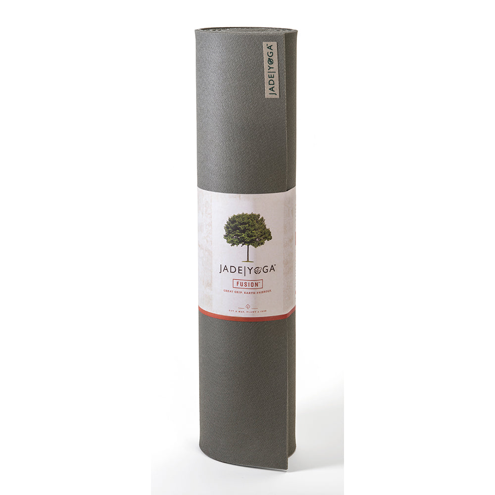 JadeYoga Yogamatte "Fusion" Grey