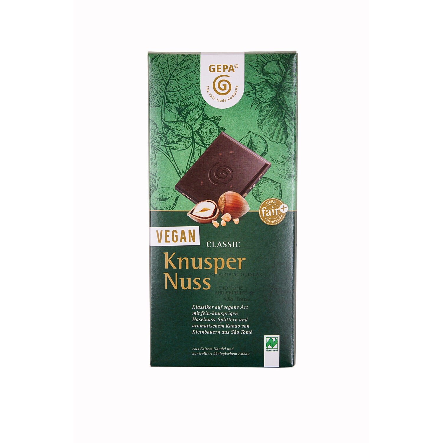 GEPA Bio Vegane Schokolade Classic Knusper Nuss