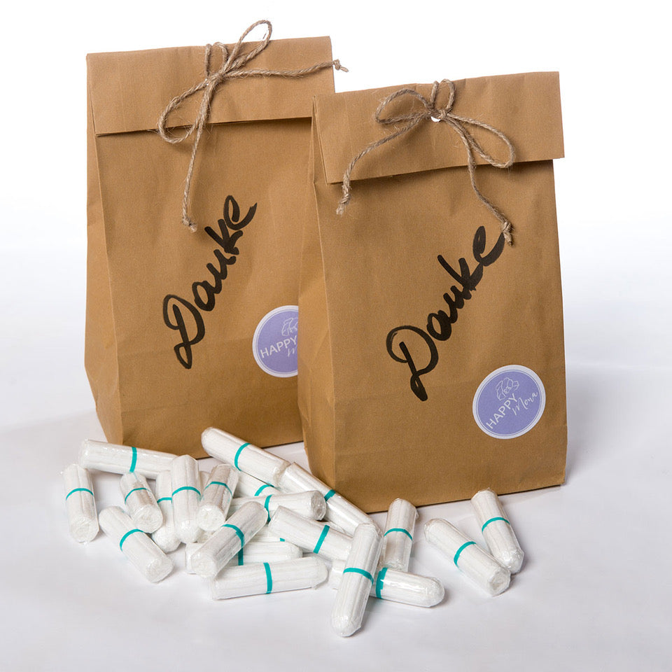 HAPPY MONA 100 Bio-Tampons in Großpackung Mini