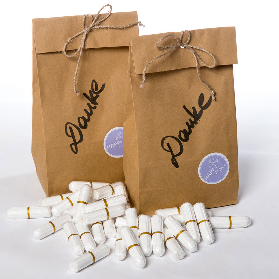 HAPPY MONA 100 Bio-Tampons in Großpackung Normal