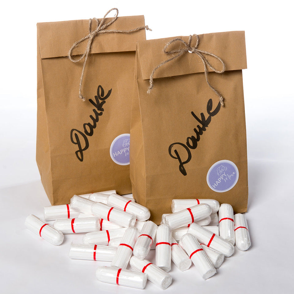 HAPPY MONA 100 Bio-Tampons in Großpackung Super