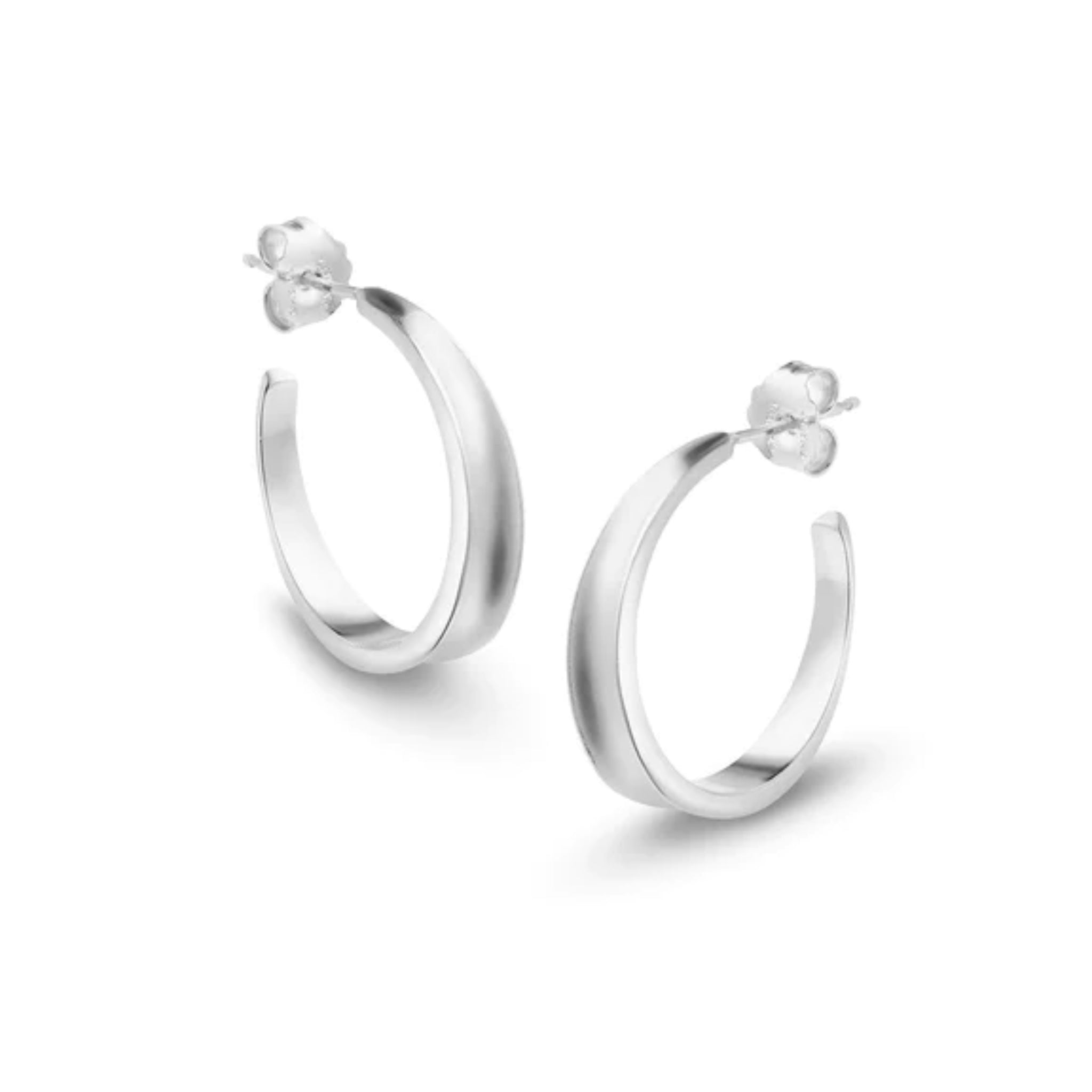 Jukserei Ohrringe "Hero Hoops Big" Silber