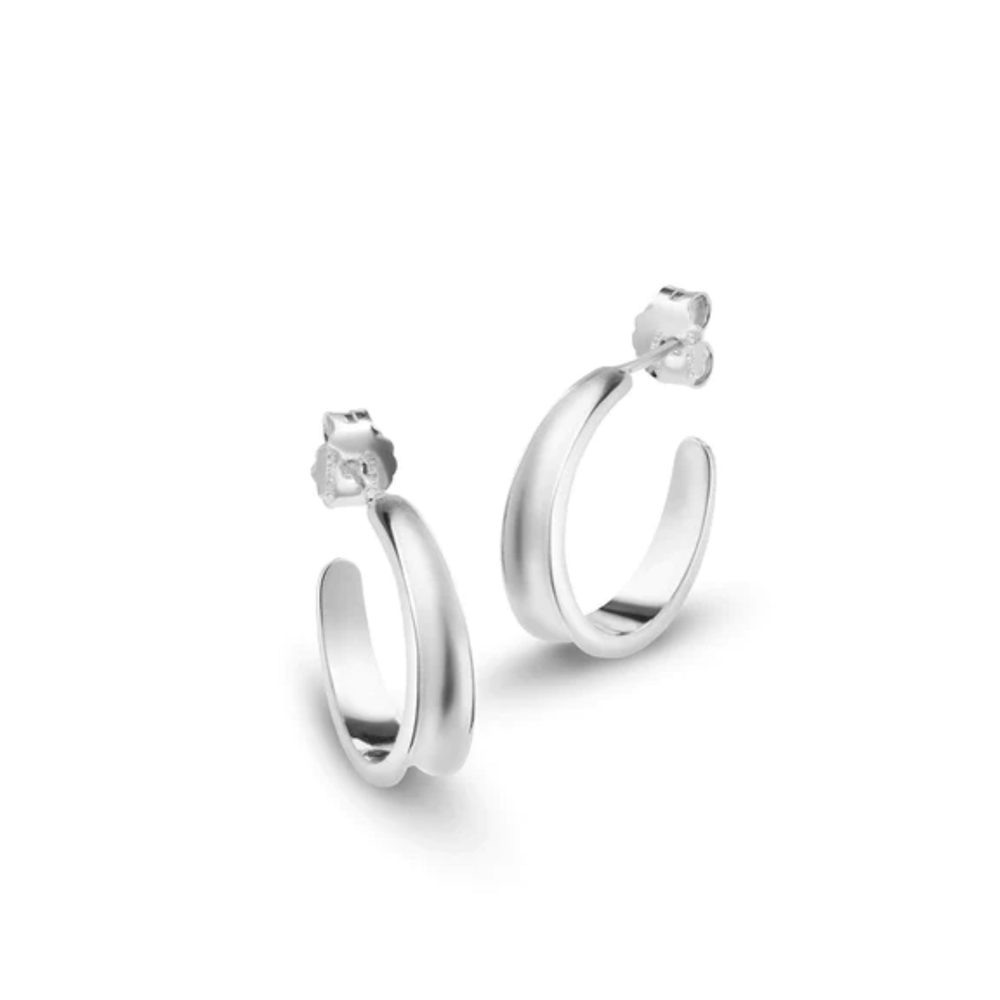 Jukserei Ohrringe "Hero Hoops Mini" Silber