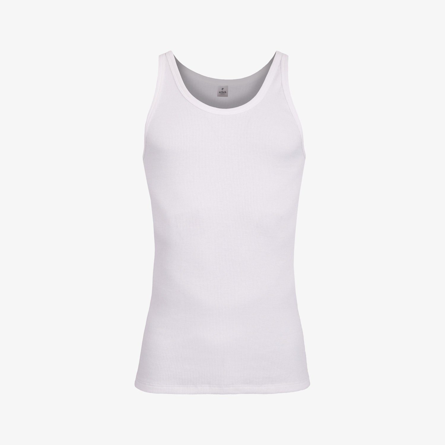 erlich textil Achselshirt "Helmut" Weiß