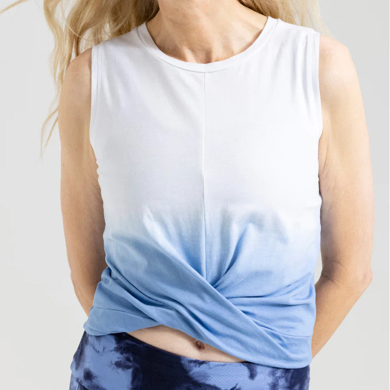 Hey Honey Tank Top "Cropped Top Dip Dye"