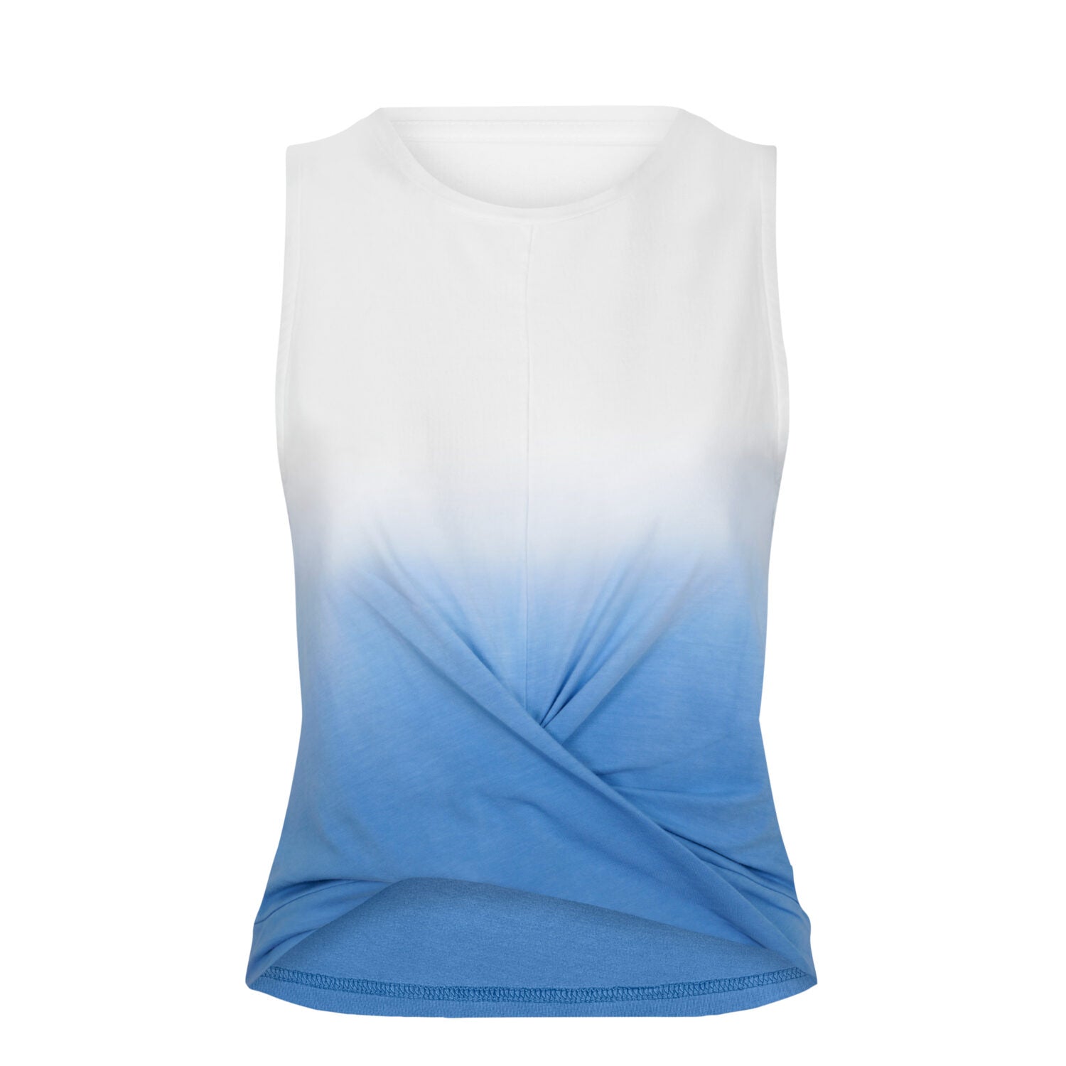 Hey Honey Tank Top "Cropped Top Dip Dye" Cornflower