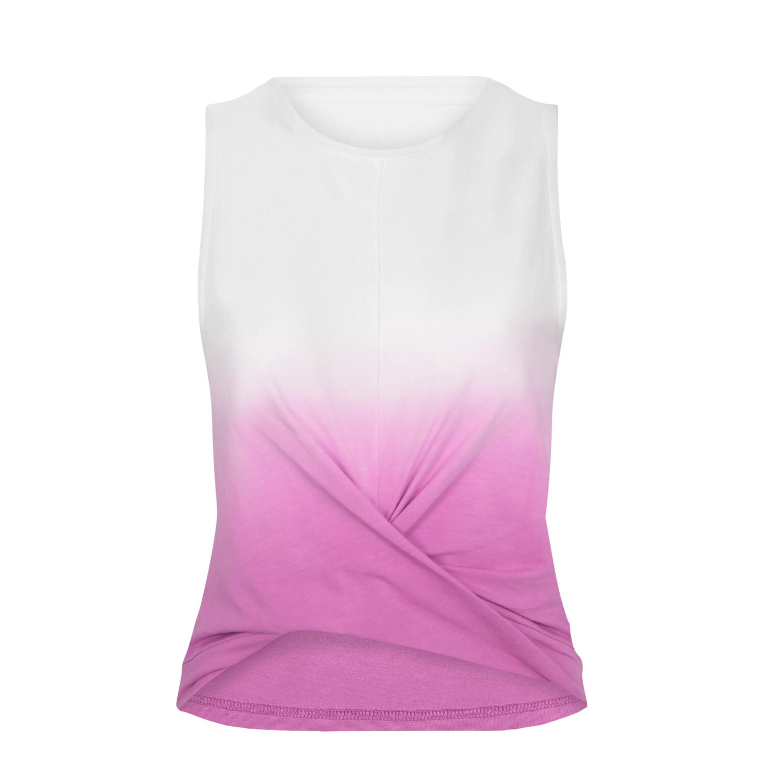 Hey Honey Tank Top "Cropped Top Dip Dye" Super Pink