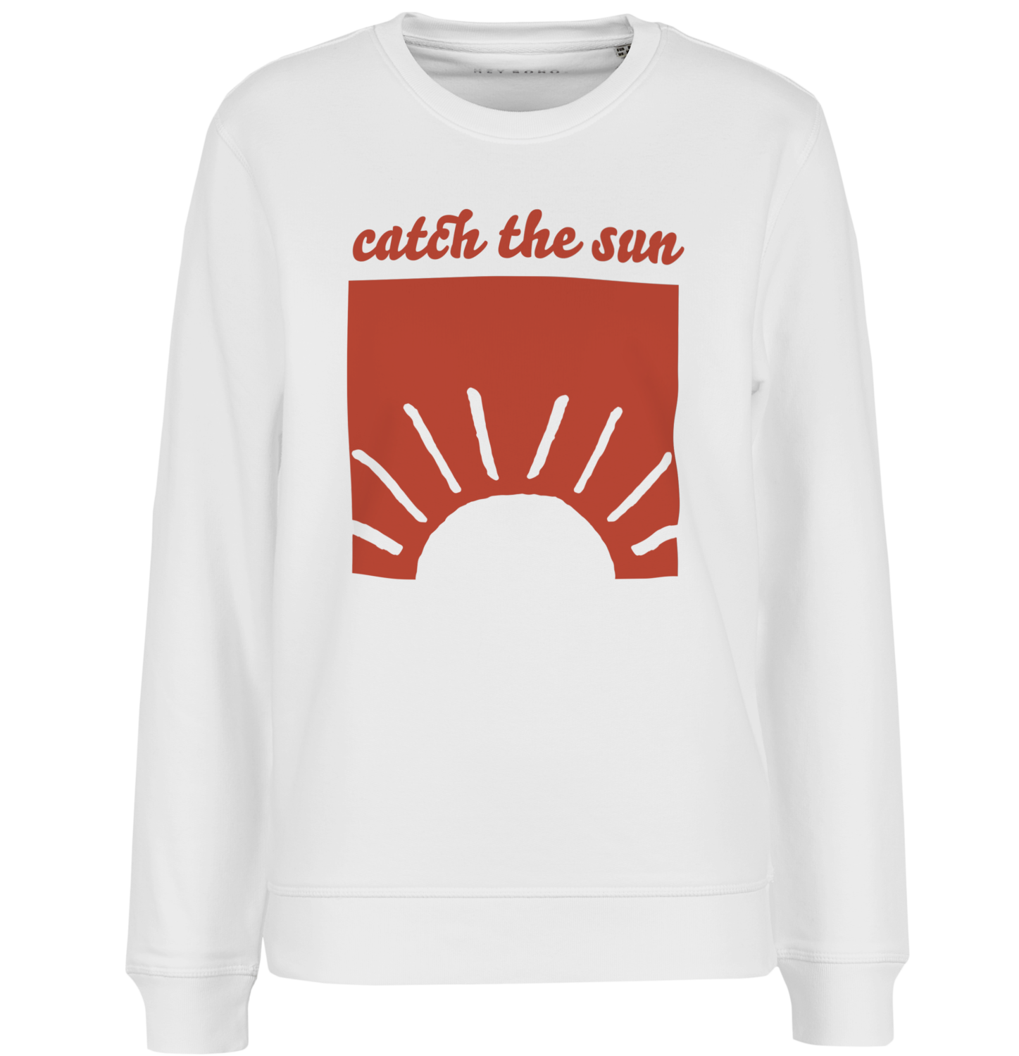 hey soho Sweater "Catch the Sun" Weiß