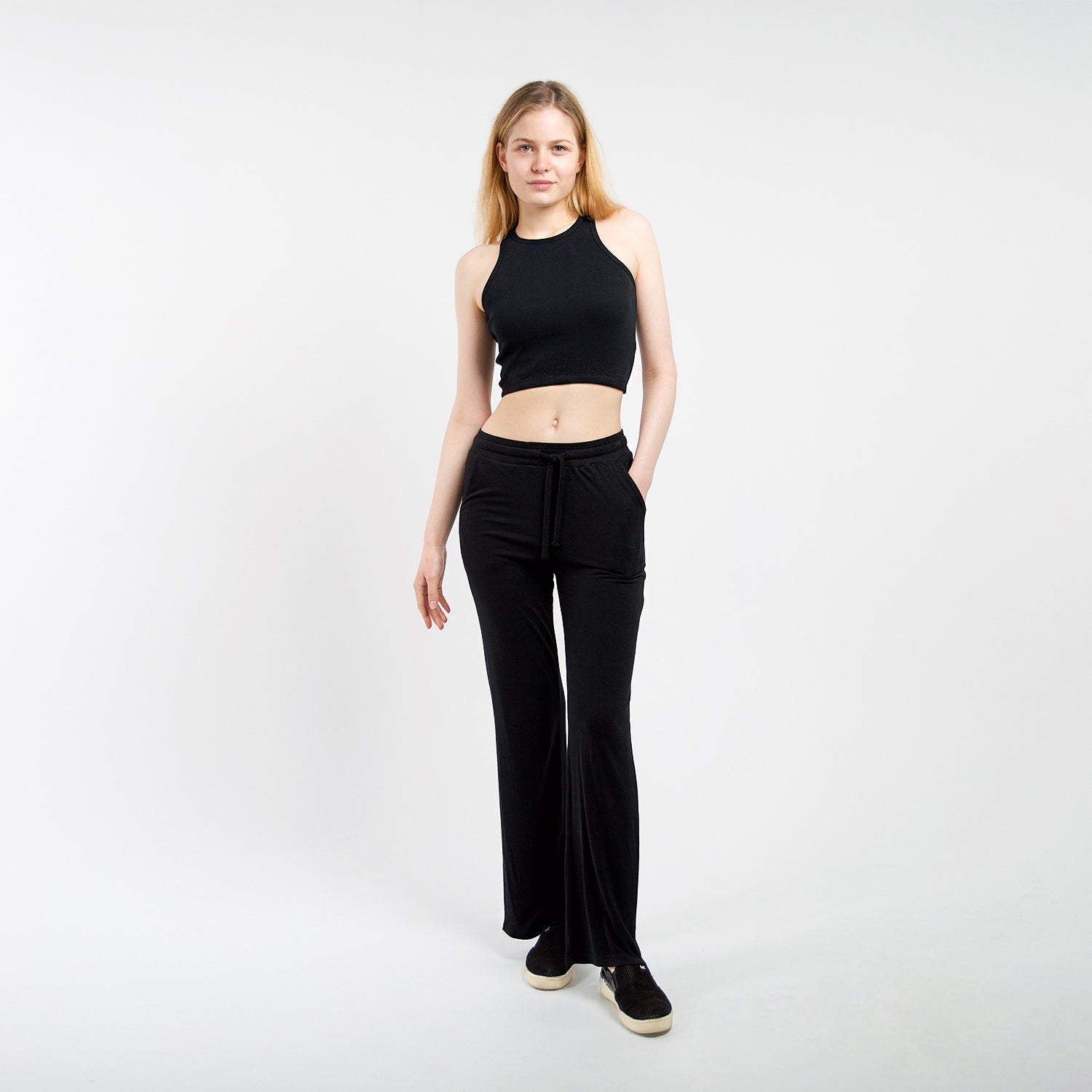 Honest Basics Women Racerback Crop Top