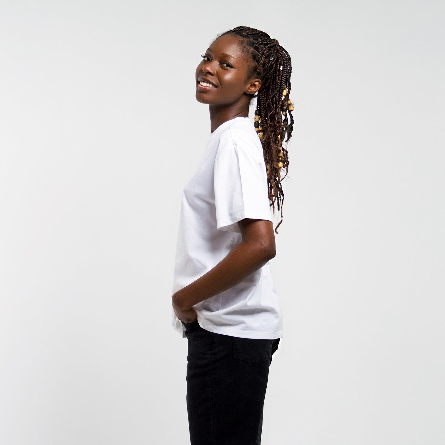 Honest Basics Women Oversized T-Shirt Weiß
