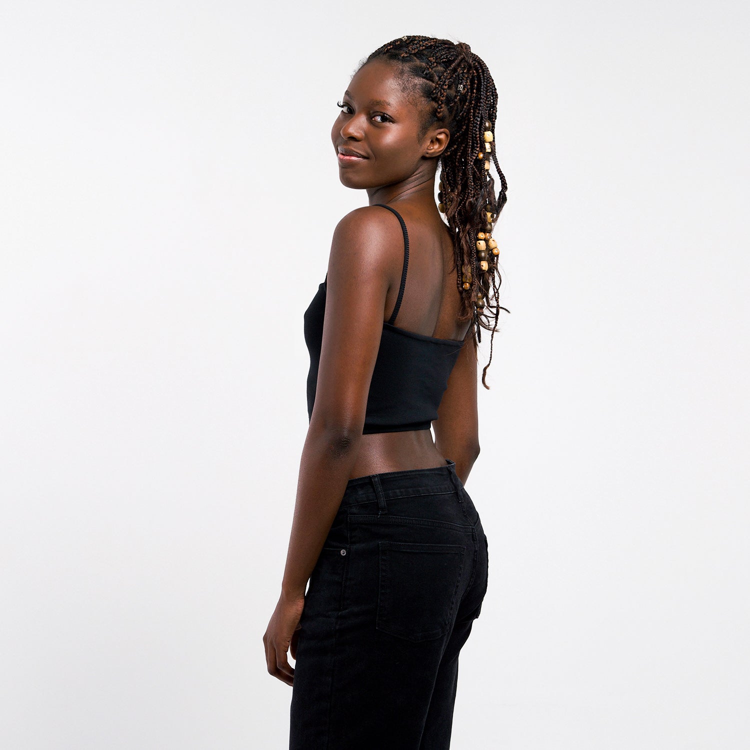 Honest Basics Women Spaghetti Crop Top