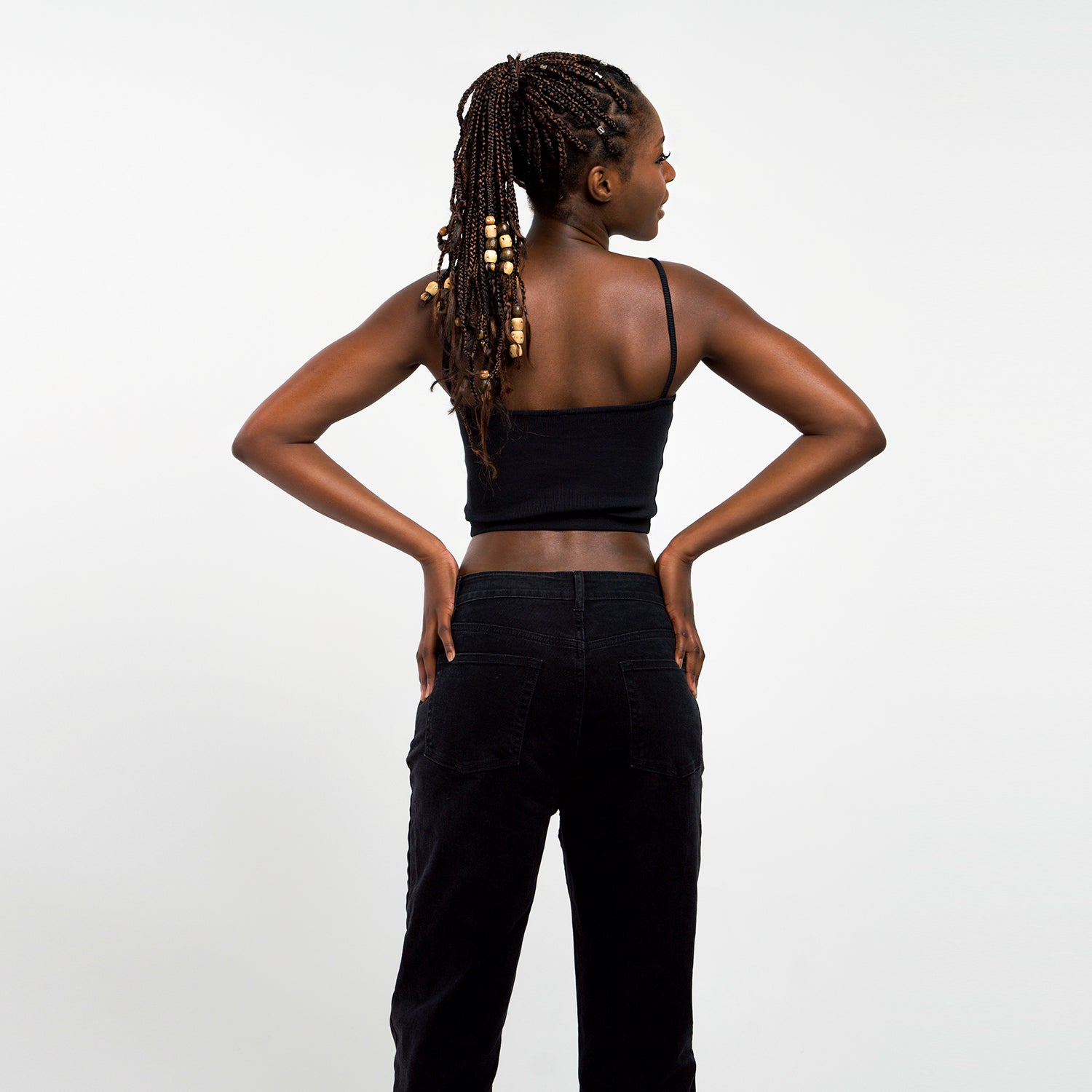 Honest Basics Women Spaghetti Crop Top