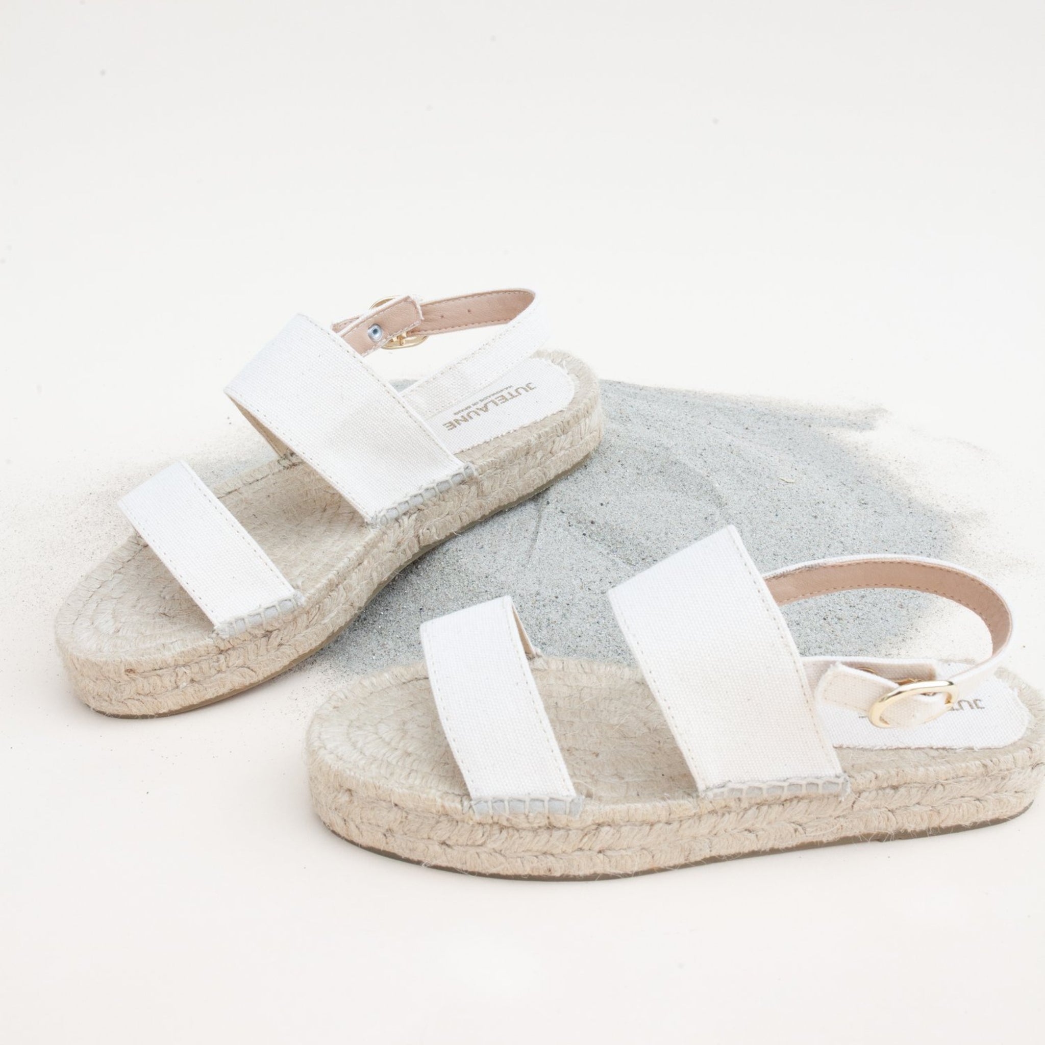 Jutelaune The Stripe Flats 37 Ivory
