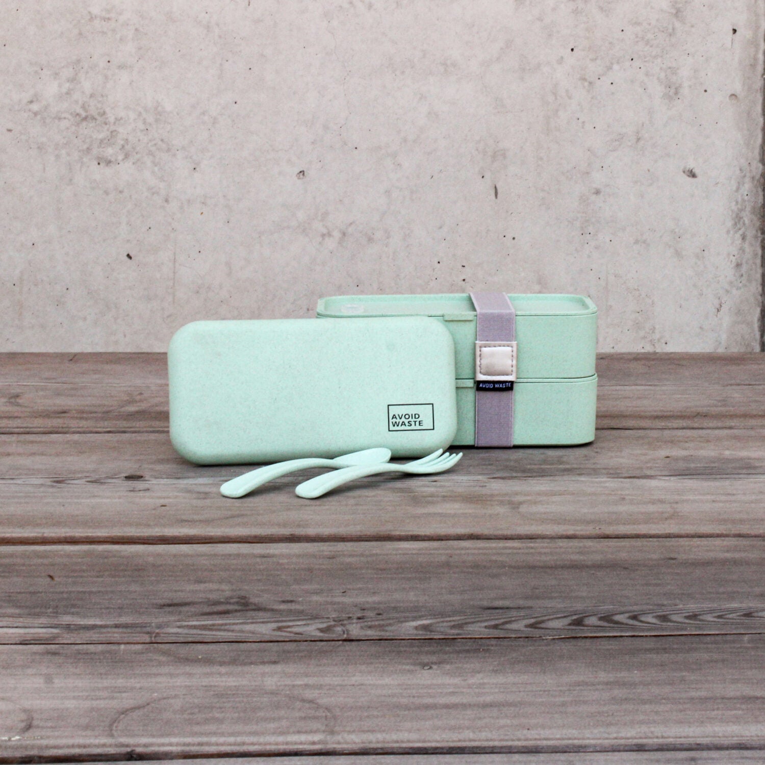 Avoidwaste Lunchbox mit Weizenstroh Mint